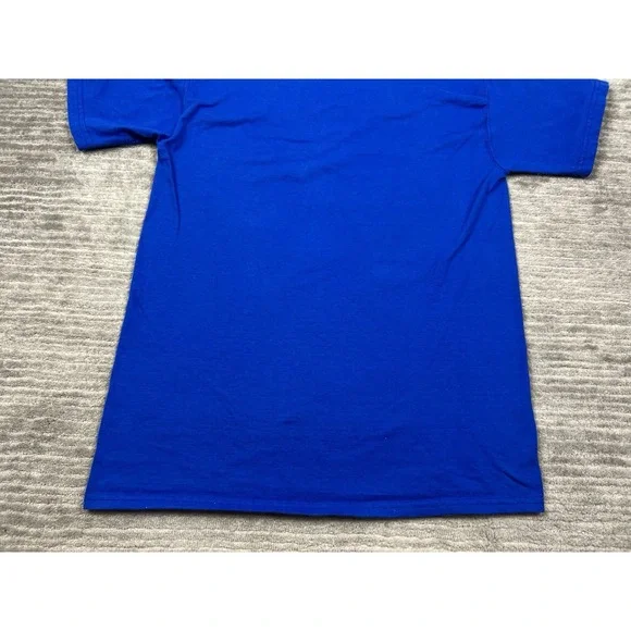 Vintage Fanning Island Shirt‎ Mens Medium Blue Short Sleeve Softeez Cotton - Picture 9 of 12